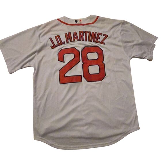 Boston Red Sox J.D. Martinez #28 Nike Mens Jersey Sz Large Flaco Dingers MLB - Picture 2 of 6